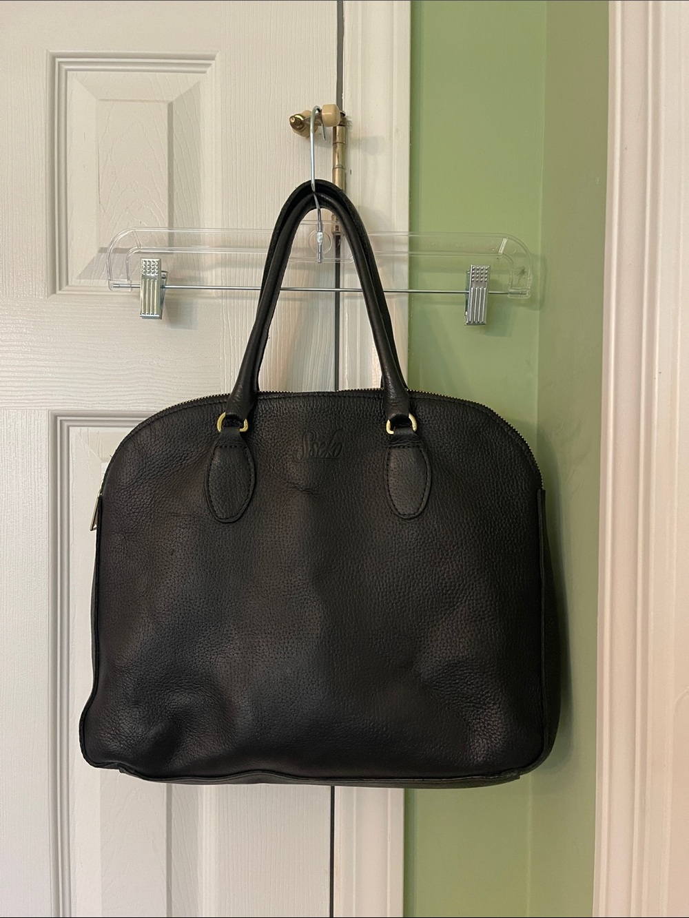 Sseko Designs Sheba Black Leather bag